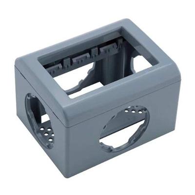 Caixa Sobrepor 3 Módulos Cinza Tramontina Lizflex Plastibox - Para Eletrodutos E Canaletas