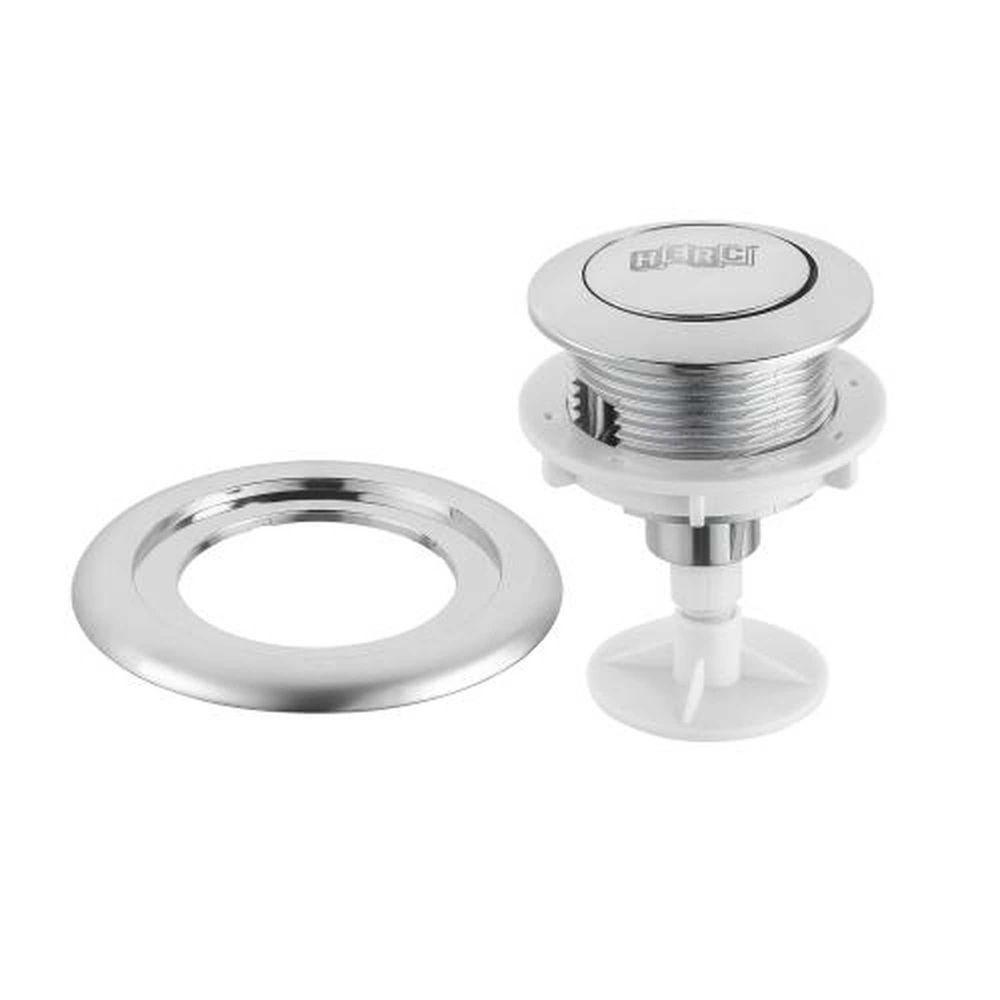 Botão Acionamento Caixa Acoplada Cromado Herc - Peça De Reposição - 1