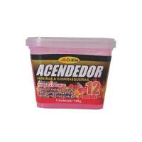 Acendedor De Lareira E Churrasqueira 140g - Brasa Intensa - Chama Inicial 30cm - 1