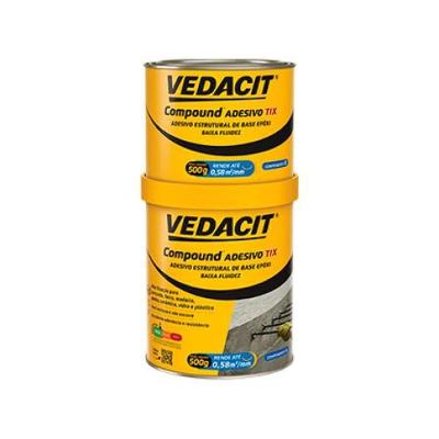 Adesivo Estrutural Vedacit Compound Tix 1kg - Resistência água E óleo
