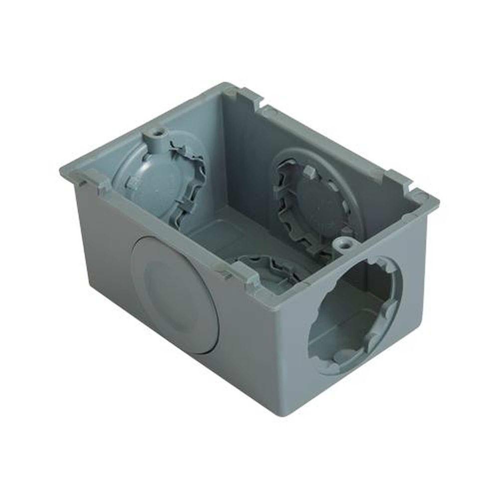 Caixa Plastibox Cinza Escuro Tramontina - 94x64x48mm - 3 Bitolas 1-2, 3-4 E 1 - 1