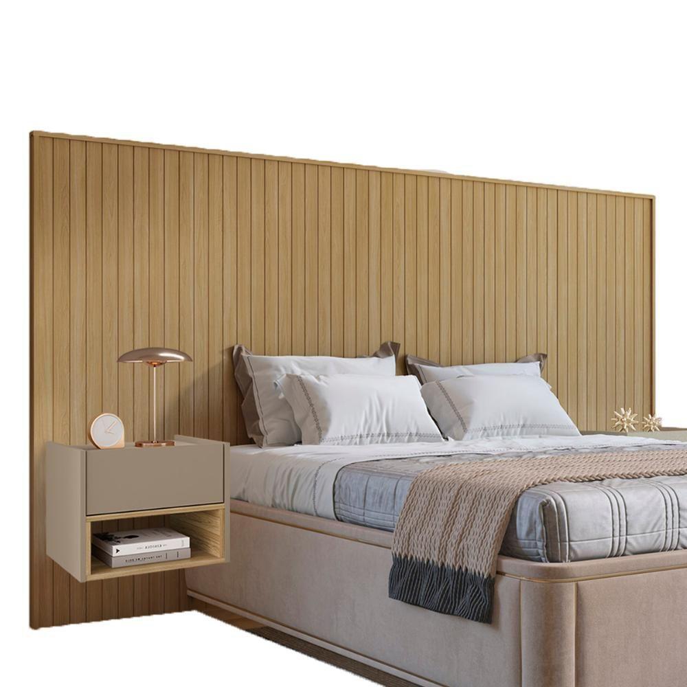 Cabeceira Florença King Com 2 Mesas De Cabeceira Hanover Fendi - 1