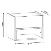 Conjunto De Mesa Cabeceira Quarto Florença Suspensa 1 Gaveta Fendi Hanover
