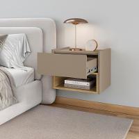 Mesa De Cabeceira Quarto Florença Suspensa Com 1 Gaveta Fendi Hanover - 2