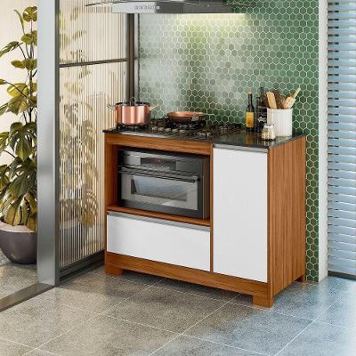 Balcão Para Cooktop Nt3050 Com 1 Gaveta Notável Freijó Trend/ Branco New