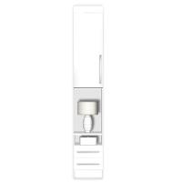 Modulo Ja Mesa De Cabeceira Alto Georgia Branco Fosco Branco - 1