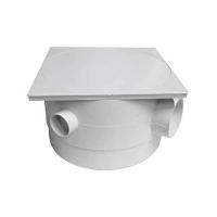 Caixa Sifonada Quadrada 250x150x50mm Pvc - Grelha Quadrada - Entrada E Saída 50mm - 1