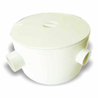 Caixa Gordura Pvc 250x150x75mm Com Tampa - Plastipan, Entrada 75mm, Saída 50mm