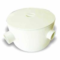 Caixa Gordura Pvc 250x150x75mm Com Tampa - Plastipan, Entrada 75mm, Saída 50mm - 1