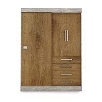 Modulo Ja Georgia Guarda-Roupa Avelã/Jequitibá - 1