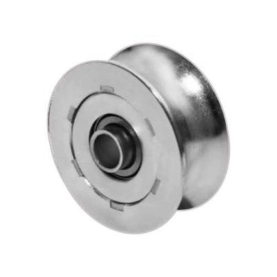 Roldana Ferro Fundido Maciça 70mm Cano 1-2 Bucha - Uso Em Portões - Ferrosul