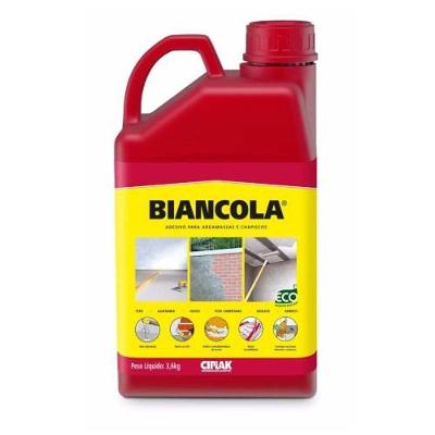 Adesivo Biancola Pva Galão 3,6 Litros - Fixação Em Concreto, Alvenaria, Eps E Drywall