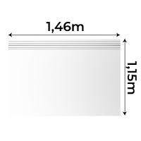 Modulo Ja Georgia Cabeceira 1,40m Branco Fosco Branco - 2