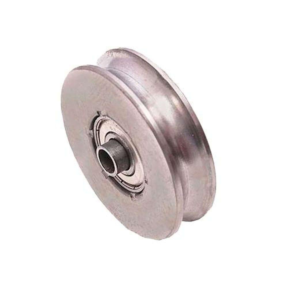 Roldana Ferro Maciça 60mm (2 1-2) Para Portão Cantoneira Com Bucha - Ferrosul - 1