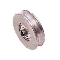 Roldana Ferro Maciça 60mm (2 1-2) Para Portão Cantoneira Com Bucha - Ferrosul - 1