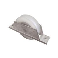 Roldana Nylon Branca Maciça 60(2 1-2) Tipo U 1-2 Cavalete Alumínio - Ferrosul - 1