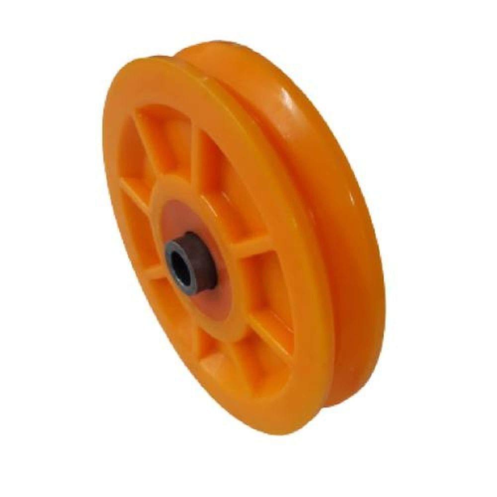 Roldana Nylon Laranja Raiada 100mm (4) Tipo V Para Cantoneira - Ferrosul - 1