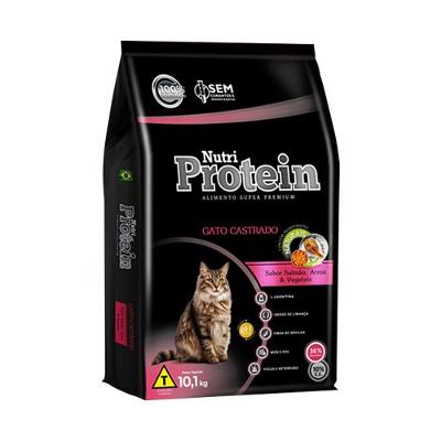 Ração De Categoria Super Premium Nutri Protein Gato Castrado Salmão 10,1kg