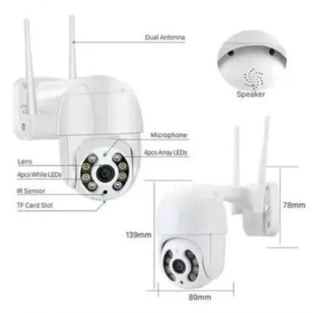 Camera Segurança Smart Ip Wifi Icsee Mini Dome Full Hd - 3