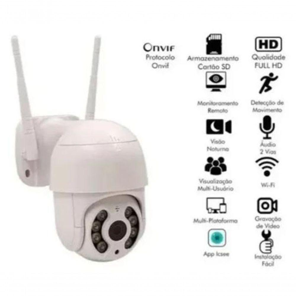 Camera Segurança Smart Ip Wifi Icsee Mini Dome Full Hd - 4