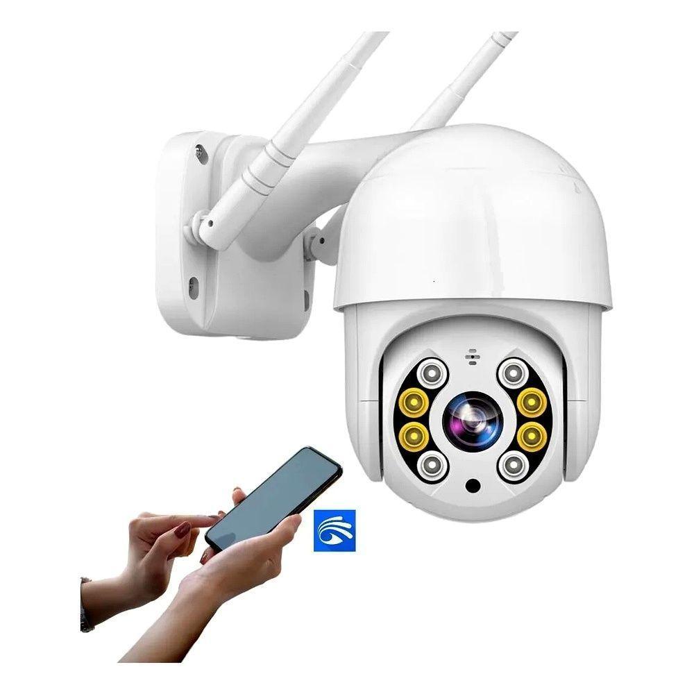 Camera Ip Giratoria Speed Dome Wifi Resiste Agua Segurança - 1