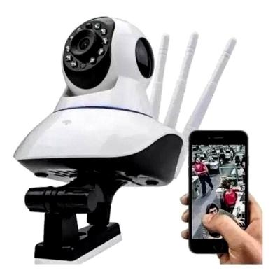 Câmera De Segurança Wifi Ip Visão Noturna 3 Antenas App