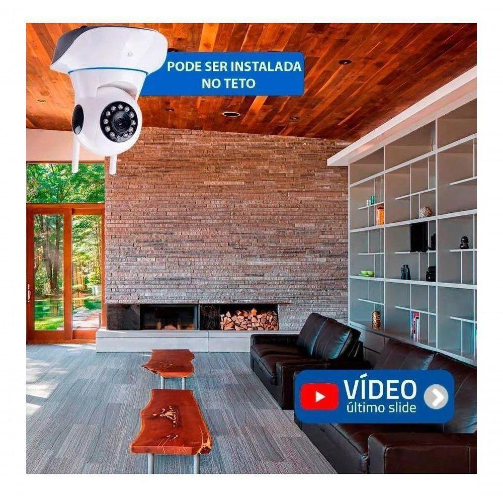 Câmera Segurança Babá Eletrônica Wifi Ip Visão Noturna - 4