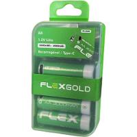 Pilha Recarregável Aa 1.5v 3000mah (c-4 Pilhas) Flex - 1