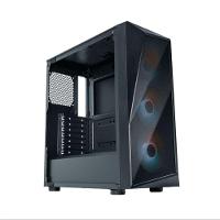 Gabinete Cooler Master Cmp 520 Lateral De Vidro - 3 Fans Led Argb- Preto - Cp520-kgnn-s00 - 2