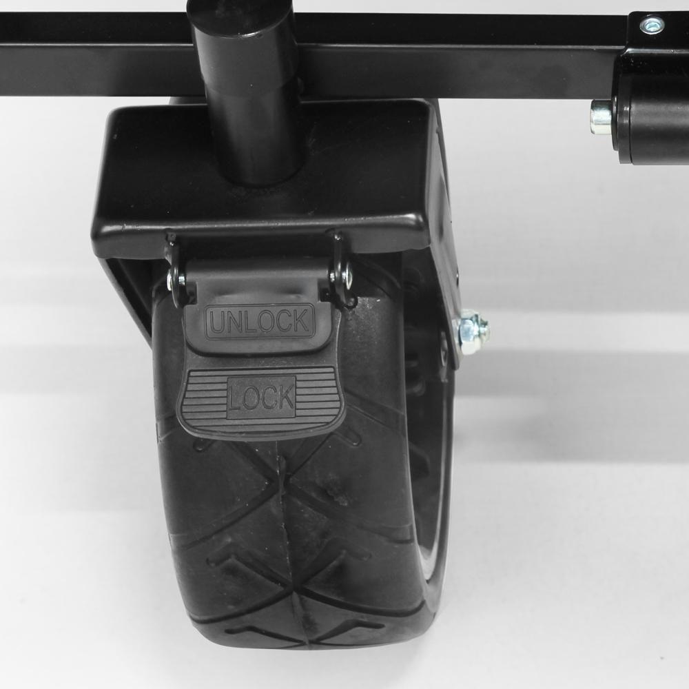 Carrinho De Carga Portátil Dobrável De Camping Robusto - Preto - 4