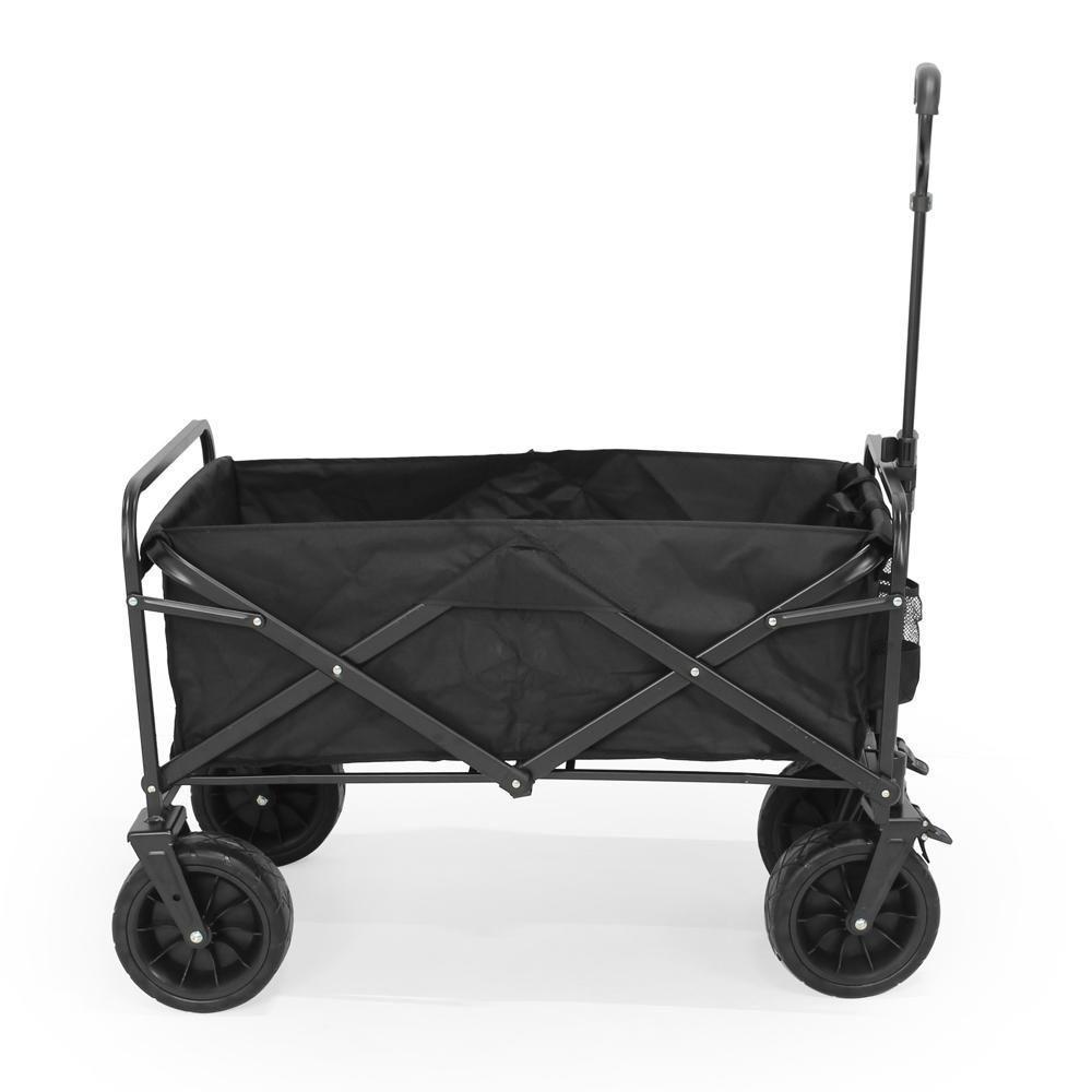 Carrinho De Carga Portátil Dobrável De Camping Robusto - Preto - 6