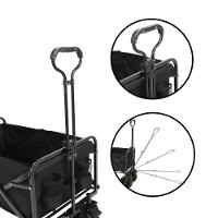 Carrinho De Carga Portátil Dobrável De Camping Robusto - Preto - 2