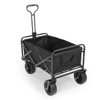 Carrinho De Carga Portátil Dobrável De Camping Robusto - Preto - 3