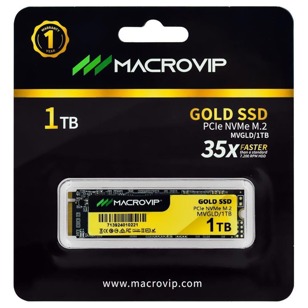 Hd Ssd 1tb - Macrovip - Nvme Gold Pcie 2280 - Mvgld-1tb - 1