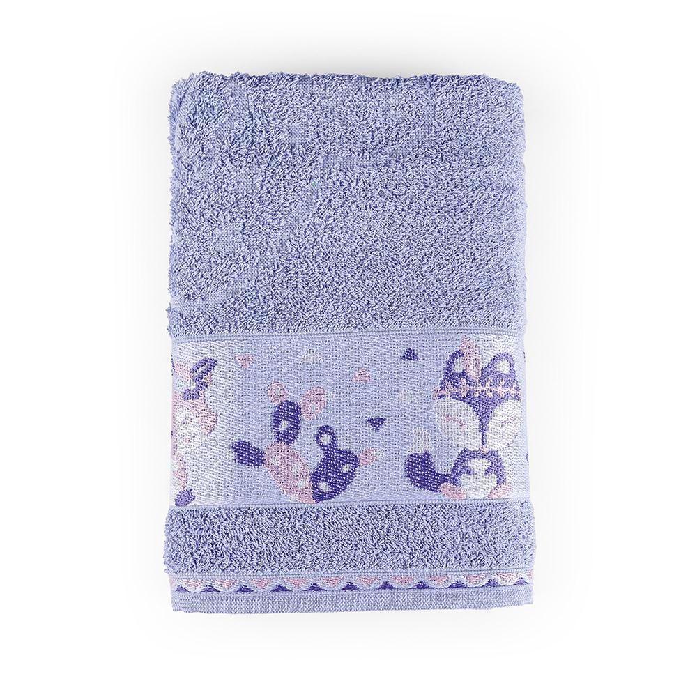 Toalha De Banho Kids Minimi 100% Algodão 1 Peça - Foxy Lilas - 1
