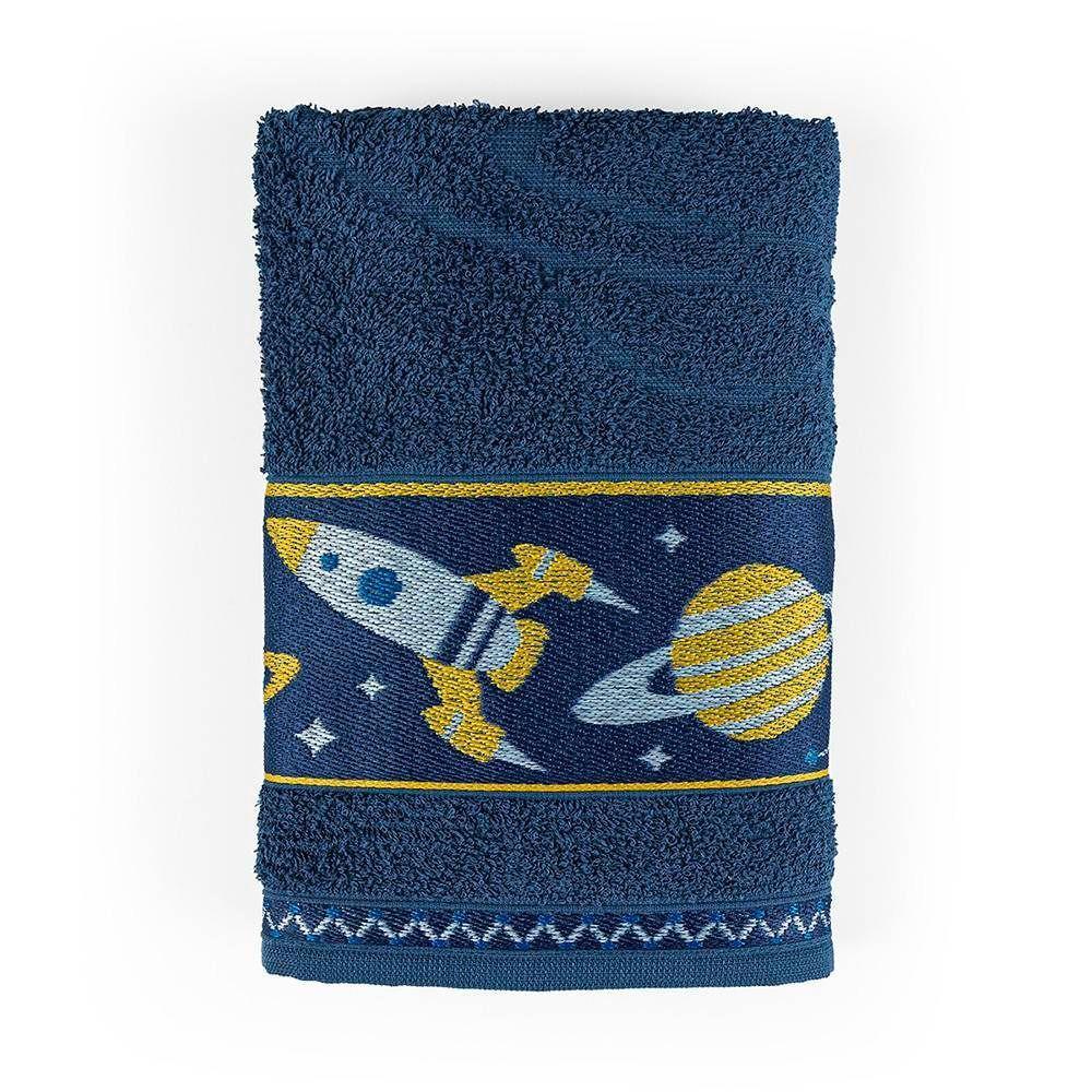 Toalha De Banho Kids Minimi 100% Algodão 1 Peça - Galaxia Marinho - 1