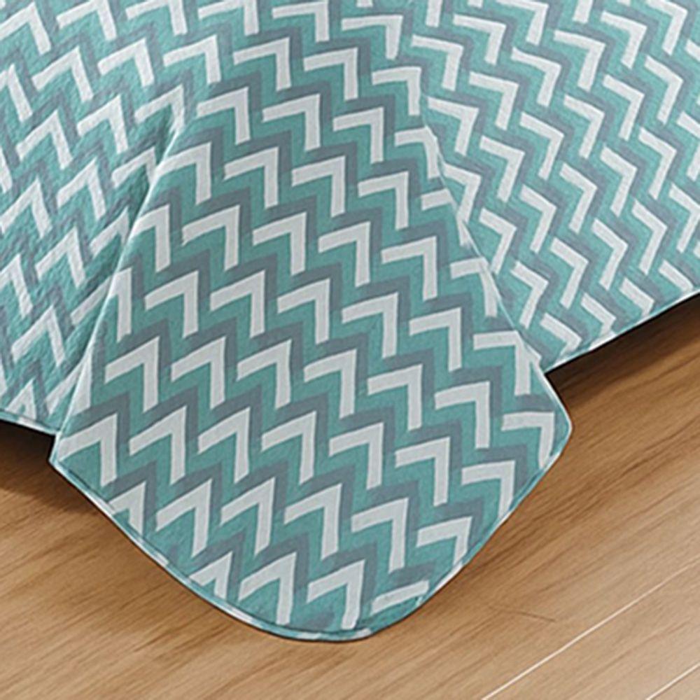 Kit Cobre Leito Colcha Queen Boutik Dupla Face - Estampa 67 - 100% Poliéster - 2