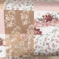 Kit Cobre Leito Colcha Queen Boutik Dupla Face - Estampa 62 - 100% Poliéster - 2