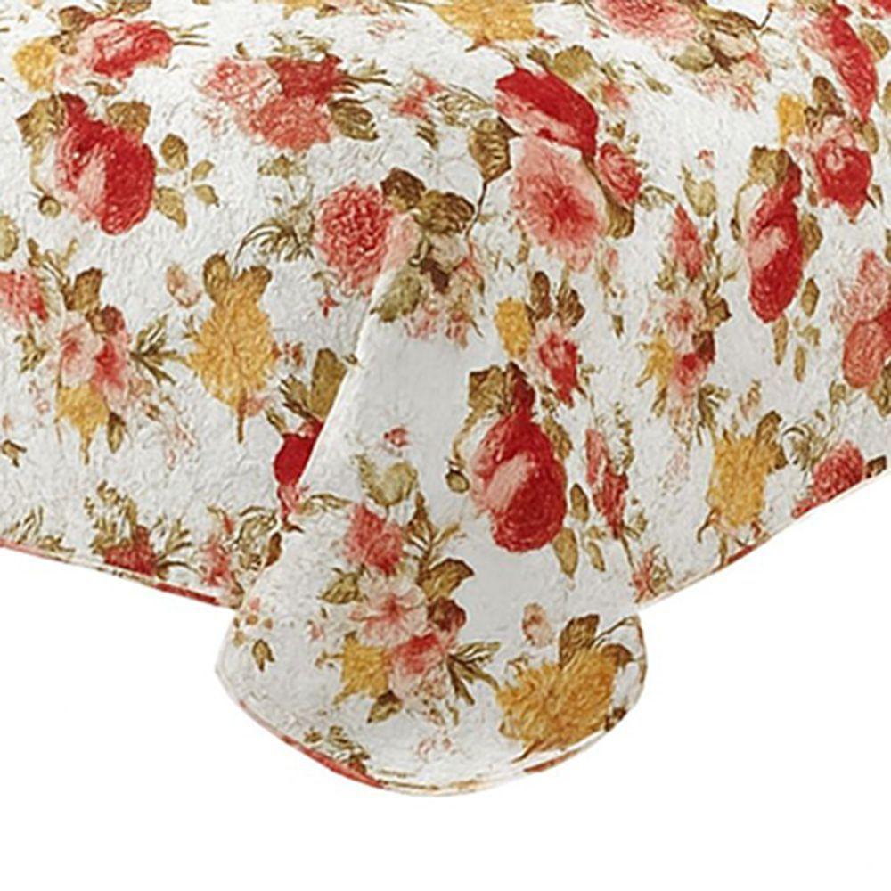 Kit Cobre Leito Colcha Queen Boutik Dupla Face - Estampa 50- 100% Poliéster - 2