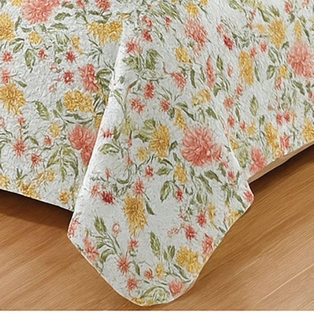 Kit Cobre Leito Colcha Queen Boutik Dupla Face - Estampa 49- 100% Poliéster - 2