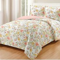 Kit Cobre Leito Colcha Queen Boutik Dupla Face - Estampa 49- 100% Poliéster - 1