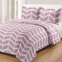 Kit Cobre Leito Colcha King Boutik Dupla Face - Estampa 68 - 100% Poliéster - 1