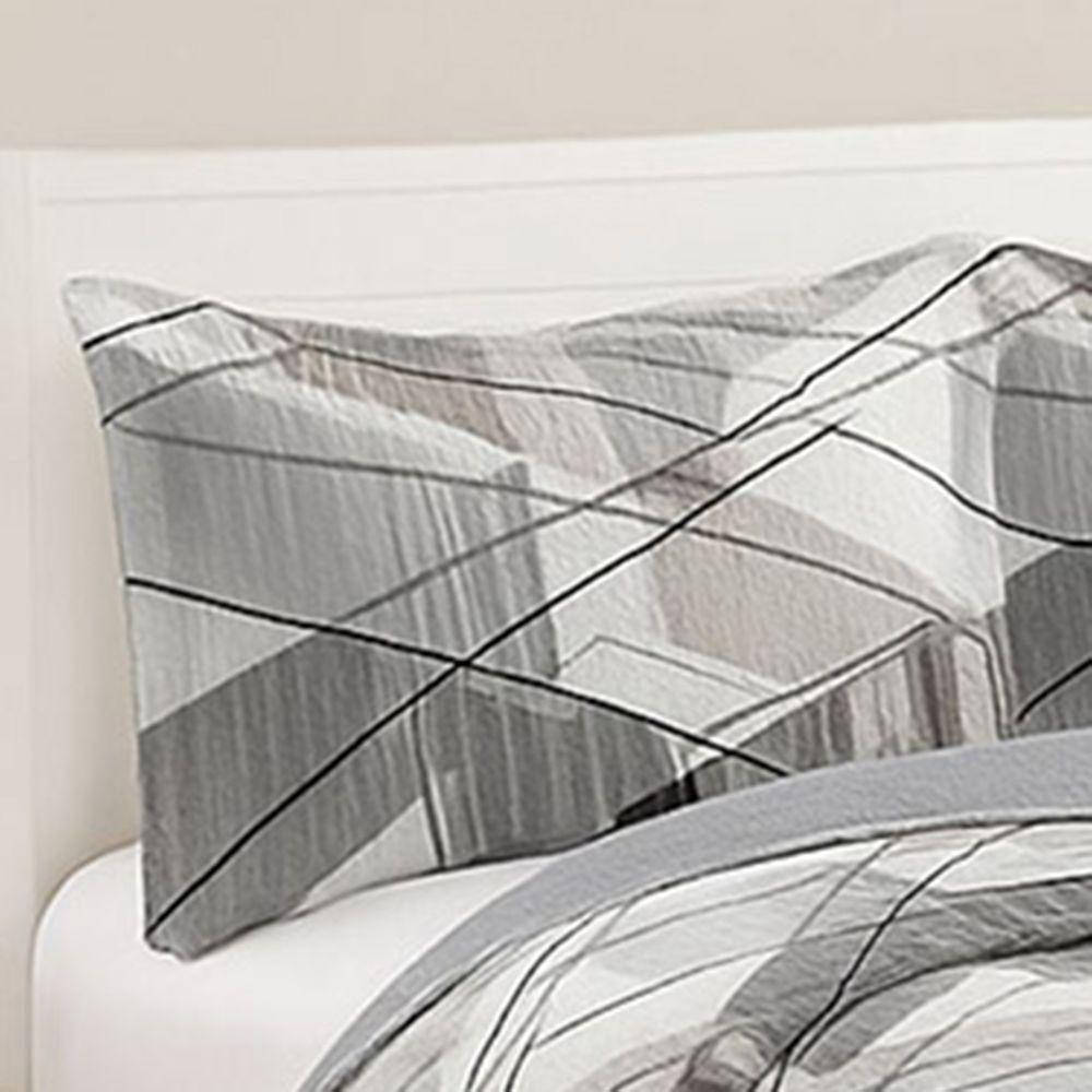 Kit Cobre Leito Colcha King Boutik Dupla Face - Estampa 64 - 100% Poliéster - 3