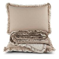 Cobre Leito Colcha King Luar 3 Peças Cáqui - 100% Poliéster - 1