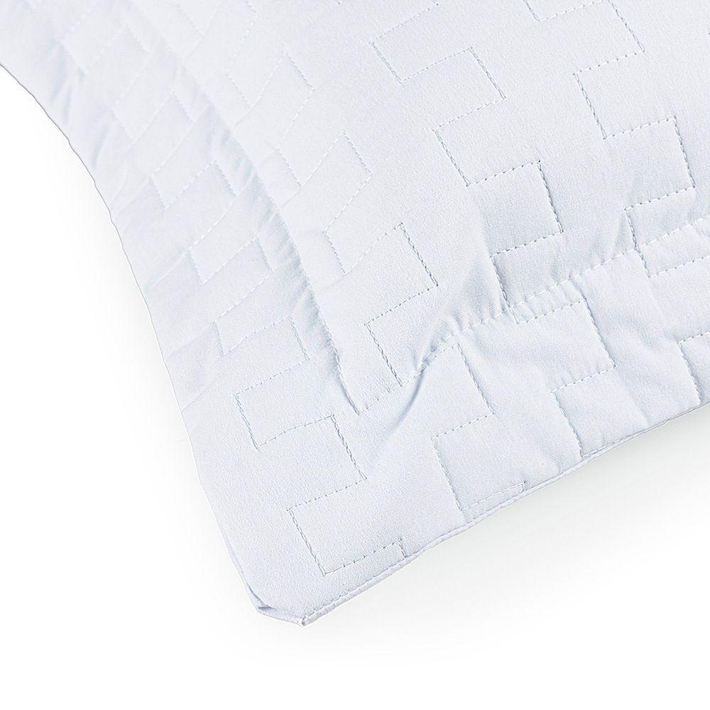 Cobre Leito Colcha Padrão Milano 3 Peças Branco - 100% Poliéster - 4