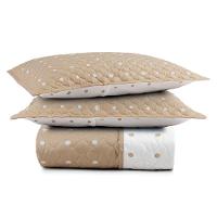 Cobre Leito Colcha Solteiro Ball 3 Peças Cáqui - 100% Poliéster - 1