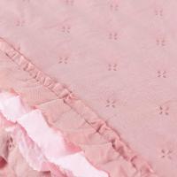 Cobre Leito Colcha King Luar 3 Peças Rosa - 100% Poliéster - 5