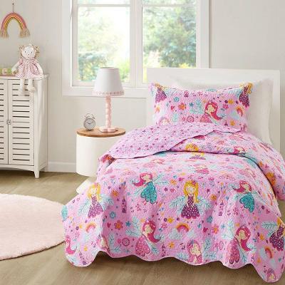 Kit Cobre Leito Colcha Bouti Solteiro Infantil 2 Peças - Fadinha - 100% Poliéster