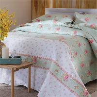 Kit Cobre Leito Colcha Queen Boutik Dupla Face - Estampa 58 - 100% Poliéster - 1