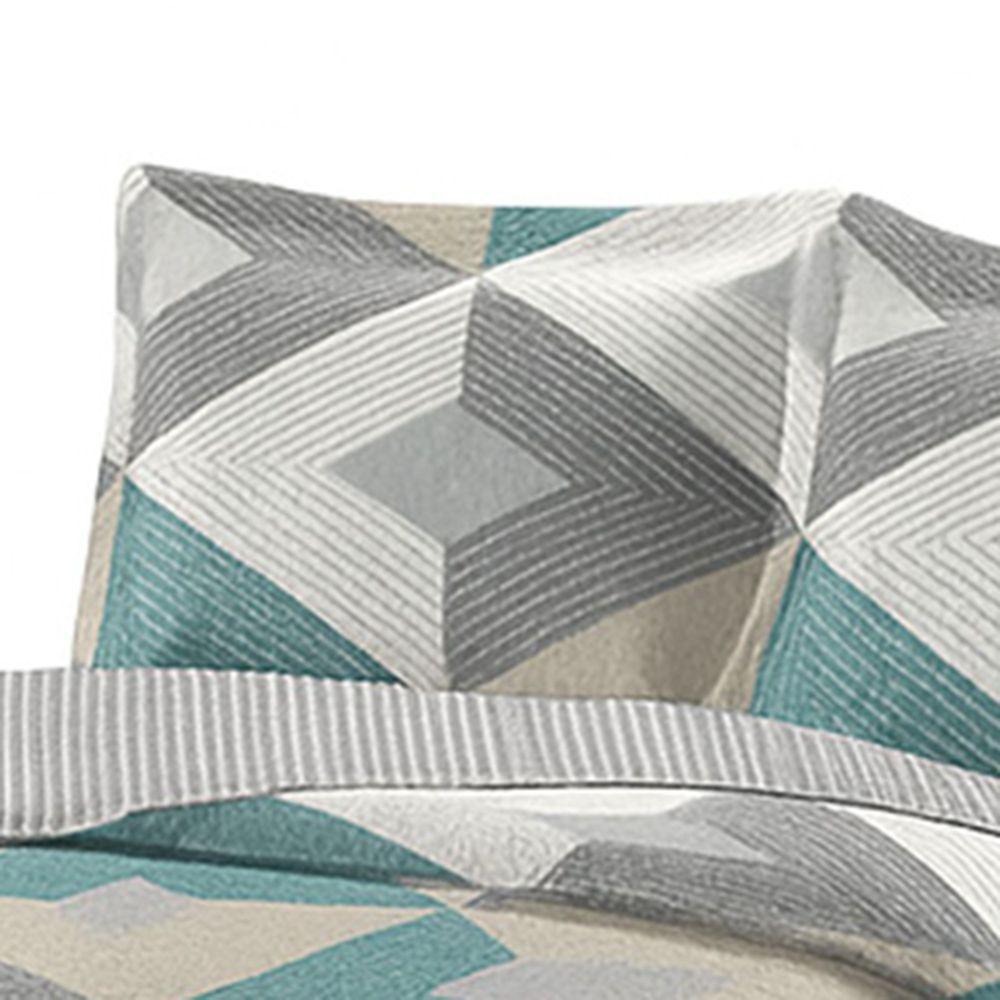 Kit Cobre Leito Colcha King Boutik Dupla Face - Estampa 63 - 100% Poliéster - 3